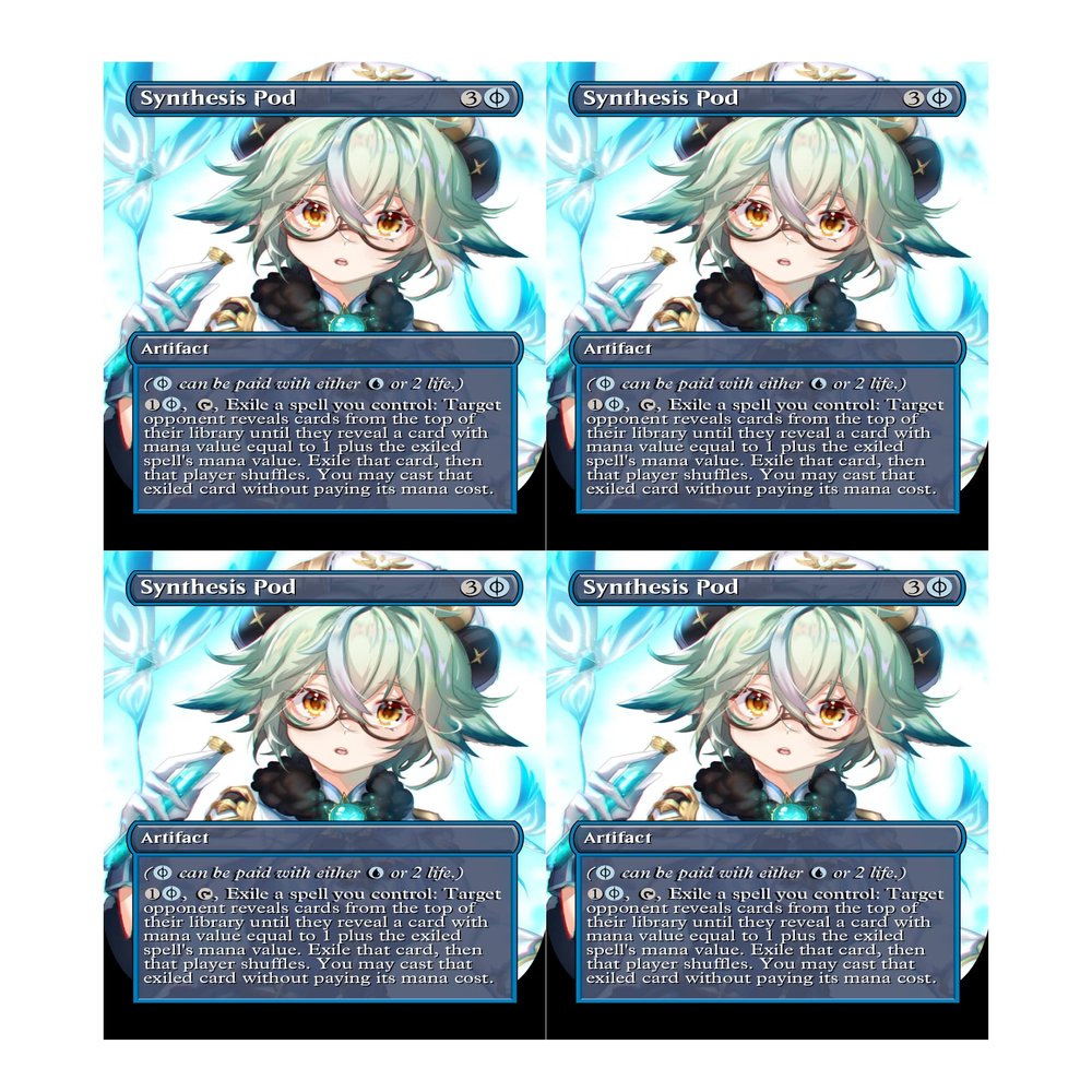 4x | Synthesis Pod | Anime | Full Art | Foil or Non-Foil (Non Foil)