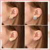 DEVIENG Clip On Earrings for Girls, No Pierced Design Hypoallergenic Kids Clips Earrings Sets Suitable for Ages 4-12 Little Girls Cute Small Stud Earring Jewelry Gifts(Clip On Earrings-12 Pairs) view 4