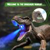 VERTOY Remote Control Dinosaur Toys for Boys 3-5 4-7 8-12 Year Old - Realistic Big T-Rex Gift Ideas for Kids, RC Walking Dino with Roaring, Spray, Light, Touch Sensing view 4