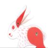 Hape: Pull Along - Bunny - White & Red - Wooden Animal Toy, Rubber Rimmed Wheels, Encourages Walking, Push & String Pull, Kid Baby Toddler, Age 12 mo+ view 2