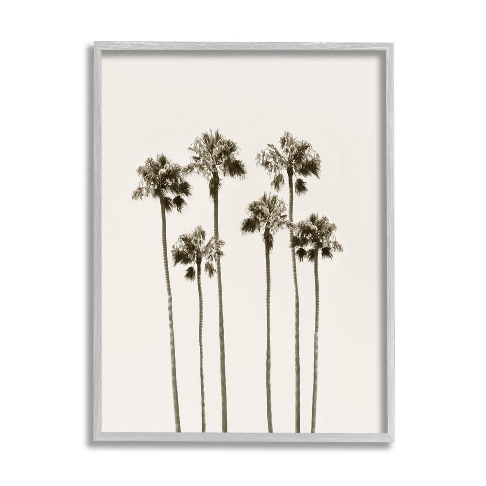 Stupell Industries Tall Palm Trees Looming Giclee Framed Wall Art, Design by Natalie Carpentieri
