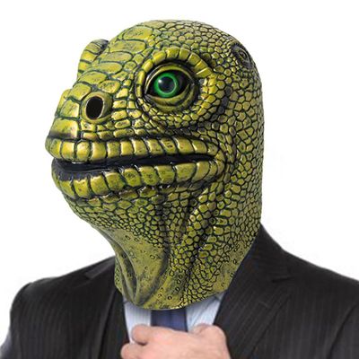 BEESUM 2023 Realistic Lizard Head Mask Cosplay Chameleon Role-Play Masks for Halloween Party Costume Latex
