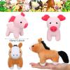 12 Pcs Mini Plush Furry Farm Animal Toys 5.1 Inch Soft Plush Horse Pig Cattle Rabbit Dog Sheep Doll Adopt a Farm Stuffed Animal for Christmas Stocking Stuffers Birthday Party Decoration Supplies view 2