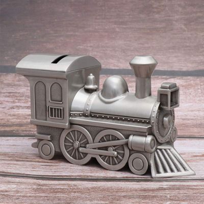 Homoyoyo Train Piggy Bank for Boys Locomotive Train Coin Box Boys and Girls Money Box Desktop Decor