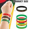 Batiyeer Juneteenth Party Favors 60 Pcs Juneteenth Day Silicone Wristbands Rubber Bracelets Freedom Day Patriotic Supplies for Women Men African Afro Independence Supplies Goodie Bag Fillers, 5 Styles view 2