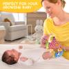 PADONISE Baby Wrist Rattle Socks and Foot Finder Set Baby Rattles Toys for 0-12 Month, Infant Girl Boy Toys for Babies 3-6 Months, Newborn Hand & Foot Toys for 0 to 9 Months, Baby Easter Gifts view 4