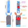 PADONISE Wrist Rattle Foot Finder Socks Set for Baby Arm Hand Rattle Feet Leg Ankle Socks Newborn Soft Sensory Toys Baby Socks Newborn Rattles Toys Valentines Gift 0-3 6-12 Months Infant Girl Boy view 2