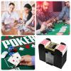 Unniweei Automatic Card Shuffler 1/2/4/6 Decks, Battery-Operated Electric Shuffler, Casino Card Game for Poker, Home Card Game, UNO, Phase10, Texas Hold'em, Blackjack, Home Party Club Game view 2