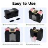 Unniweei Automatic Card Shuffler 1/2/4/6 Decks, Battery-Operated Electric Shuffler, Casino Card Game for Poker, Home Card Game, UNO, Phase10, Texas Hold'em, Blackjack, Home Party Club Game view 3