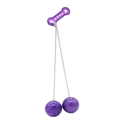 Milageto Swing Balls on A String Bump Ball Collectible Birthday Gifts Developmental Outdoor Activity Noise Maker Toys for Graduation Sporting Events, Violet 4.5cm
