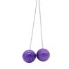 Milageto Swing Balls on A String Bump Ball Collectible Birthday Gifts Developmental Outdoor Activity Noise Maker Toys for Graduation Sporting Events, Violet 4.5cm view 2