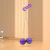 Milageto Swing Balls on A String Bump Ball Collectible Birthday Gifts Developmental Outdoor Activity Noise Maker Toys for Graduation Sporting Events, Violet 4.5cm view 4