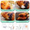 7.9'' Car Pillow,Simulation Food Chicken Leg Plush Toy Chicken Wing Drumstick Fried Pillow Cushion Soft Throw Pillow Home Birthday Gift view 2