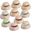 Janmercy 60 Sets Safari Hats with Stickers Jungle Explorer Party Decorations Safari Theme Supplies for Kids Boys Girls Jungle Explorer Adventure Birthday Party Helmet view 1