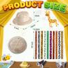 Janmercy 60 Sets Safari Hats with Stickers Jungle Explorer Party Decorations Safari Theme Supplies for Kids Boys Girls Jungle Explorer Adventure Birthday Party Helmet view 3