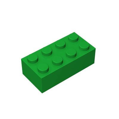 TTEHGB TOY Classic Bulk Brick Block 2x4, 300 Piece Building Brick Green, Compatible with Parts and Pieces 3001, Creative Play Set - Compatible with Major Brands(Colour:Green)