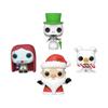 Funko Pocket POP! Disney The Nightmare Before Christmas - Jack Skellington - Tree Holiday Box 4 Pieces - Keychain - Collectable Vinyl Mini Figure Novelty Keyring - Stocking Filler - Gift Idea view 1