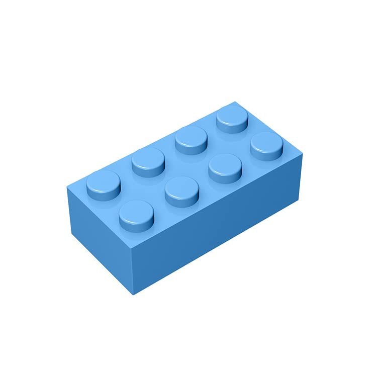 TTEHGB TOY Classic Bulk Brick Block 2x4, 300 Piece Building Brick Light Blue, Compatible with Parts and Pieces 3001, Creative Play Set - Compatible with Major Brands(Colour:Light Blue)