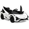 OLAKIDS Kids 12V Licensed Lamborghini SIAN Ride On Car, Electric Vehicle for Toddler with Control Remote, Battery Powered Toy with Music, Horn, 2 Speeds, Suspension, LED Lights, Bluetooth, USB (White) view 1