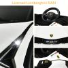 OLAKIDS Kids 12V Licensed Lamborghini SIAN Ride On Car, Electric Vehicle for Toddler with Control Remote, Battery Powered Toy with Music, Horn, 2 Speeds, Suspension, LED Lights, Bluetooth, USB (White) view 4