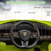 INFANS 12V Licensed Lamborghini Sian Kids Ride On Car with Parent Remote Control, Spring Suspension, MP3 Player, Electric Toy Roadster Carbon Fiber Textured for Toddler (Green) view 3