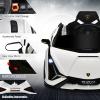 INFANS 12V Licensed Lamborghini Sian Kids Ride On Car with Parent Remote Control, Spring Suspension, MP3 Player, Electric Toy Roadster Carbon Fiber Textured for Toddler (White) view 2