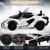 INFANS 12V Licensed Lamborghini Sian Kids Ride On Car with Parent Remote Control, Spring Suspension, MP3 Player, Electric Toy Roadster Carbon Fiber Textured for Toddler (White) view 3