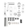 RC Steering Assembly Aluminum Alloy Upgrade Part RC Steering Bellcrank Set for Rock 1:10 RC Cars (Silver) view 1