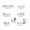 RC Steering Assembly Aluminum Alloy Upgrade Part RC Steering Bellcrank Set for Rock 1:10 RC Cars (Silver) view 4