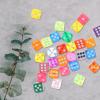 30pcs 6-Sided Game Dice Set Translucent Colors Resin Dices for Bar KTV Club Entertainment Table Board Games Math Teaching Educational Toys view 4