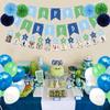 Tenshun Baby Boy 1st Birthday Decorations with Happy Birthday Banner, 12 Monthly Photo Banner view 2