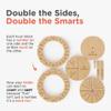Tomaze Montessori Wooden Toy Clock - Kids' Educational Kit to Teach Time, Fractions, Numbers, & Sorting with Blocks - Early Math Learning - Gift for Age 4+ Boy Girl Preschooler in Classroom Homeschool view 2