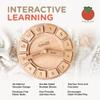 Tomaze Montessori Wooden Toy Clock - Kids' Educational Kit to Teach Time, Fractions, Numbers, & Sorting with Blocks - Early Math Learning - Gift for Age 4+ Boy Girl Preschooler in Classroom Homeschool view 3