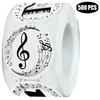 500PCS Piano Notes Stickers Party Favors-Piano Notes Sticker Party Supplies Decorations Musician Birthday Party Favors view 2