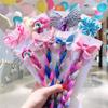 Yosbabe 10Pcs Long Braided Wigs Princess Hairpiece Rapunzel Wig Elsa Braid Girls Cosplay Headband Hair Dess up Accessories for Girls Toddler (C) view 3