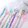 Yosbabe 10Pcs Long Braided Wigs Princess Hairpiece Rapunzel Wig Elsa Braid Girls Cosplay Headband Hair Dess up Accessories for Girls Toddler (C) view 4