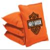 Harley-Davidson Yard Game Bean Bag Set - Four Pack w/Storage Tote - Orange Bags view 1