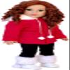 Winter Extravaganza - 3 Piece 18 inch Doll Outfit - Red Quilted Parka, Black Leggings and White Boots - (Doll Not Included) view 1