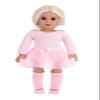 Practice Time - 4 Piece 18 inch Doll Ballerina Outfit - Pink Leotard, Skirt, Leg Warmers and Ballet Slippers (Doll Not Included) view 2