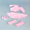 Practice Time - 4 Piece 18 inch Doll Ballerina Outfit - Pink Leotard, Skirt, Leg Warmers and Ballet Slippers (Doll Not Included) view 4