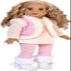 Snowflake - 4 Piece 18 inch Doll Outfit - Leggings, Tunic, Vest and Boots - (Doll Not Included) view 1