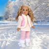 Snowflake - 4 Piece 18 inch Doll Outfit - Leggings, Tunic, Vest and Boots - (Doll Not Included) view 3