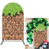 Arched Backdrop 4x7ft Mosaic Arch Wall Covers Stretchy Photography Background for Game Party Decorations Baby Birthday Banner Parties Props view 1