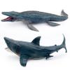 Higherbros Mosasaurus Shark Toys with Openable Jaws The Megalodon 11" Ocean World Realistic Marine Animal Creature Action Figure view 3