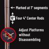 3D Combat Risers  Elite Set | Quick Change Height Feature | Multiple Platforms | Flyer Flight Stand view 4