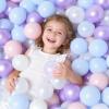 GOGOSO Ball Pits Balls Toddlers 50 100 200 500 Plastics Shape Ball Non-Phthalate Non-BPA Non-Toxic 2.2-Inch Crush Proof Play Balls,Pearl Pink Blue Purple White,100 Balls view 4