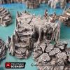 3DEGOS Goblin Grotto Raised Caverns Set DND Terrain for Dungeons and Dragons Terrain, D&D, Pathfinder, Warhammer 40k, Miniatures, D and D, Dungeons and Dragons Gifts, Dungeon Master view 4