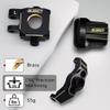 GLOBACT Black Brass Steering Blocks Knuckle and Caster Blocks C-Hubs and Axle Cover Diff Cover Counterweight Set for 1/18 TRX4M Upgrade Parts RC Crawler (55g/Set) view 4