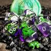 Sage's Portal Animal Familiars Resin DND Dice Set Polyhedral Dice Set for Dungeons and Dragons RPG Pathfinder Tabletop TTRPG (Green Frog) view 2