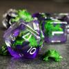 Sage's Portal Animal Familiars Resin DND Dice Set Polyhedral Dice Set for Dungeons and Dragons RPG Pathfinder Tabletop TTRPG (Green Frog) view 3